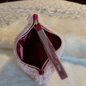 ipsy Pink and Cream Cosmetic Bag